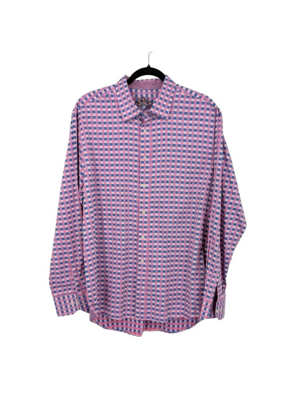 Scully Gingham Check Button Up Shirt Cotton‎ Western Americana Long Sleeve Large